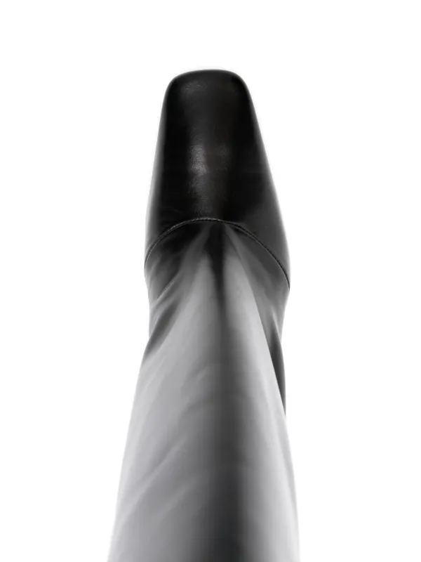 Coperni 90mm Bridge Leather Boots | Black | FARFETCH