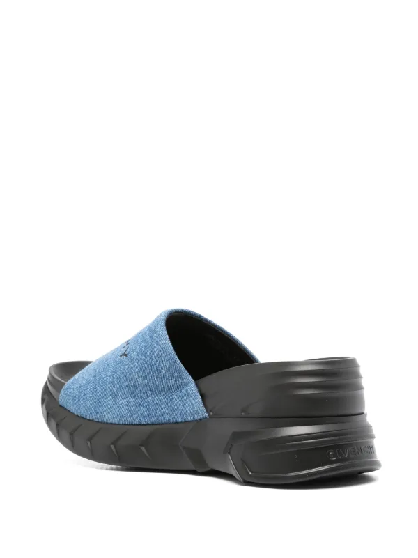Givenchy Marshmallow Denim Platform Sandals | Blue | FARFETCH