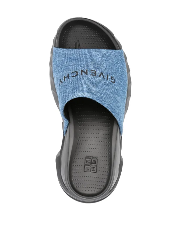 Givenchy Marshmallow Denim Platform Sandals | Blue | FARFETCH