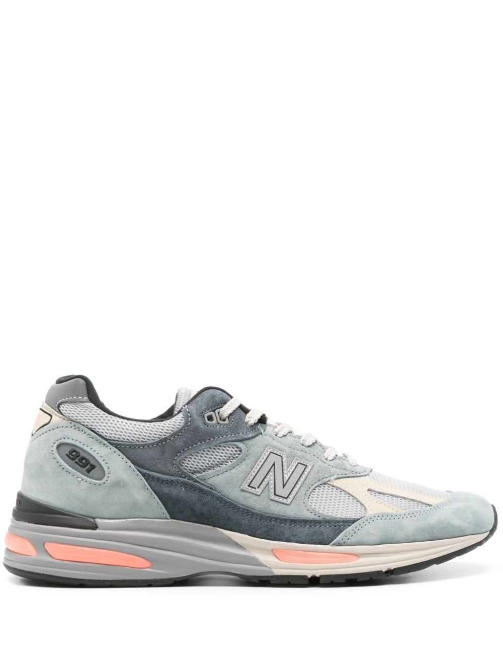 New Balance MADE in UK 991v2 logo-patch sneakers Grey