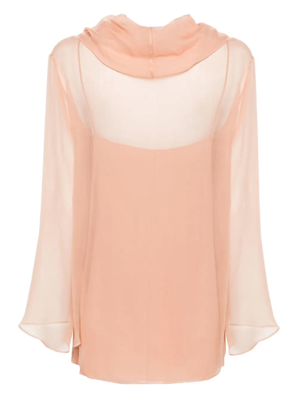 Alberta Ferretti Chiffon blouse Roze