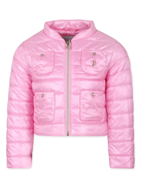 Herno Kids zip-up quilted jacket