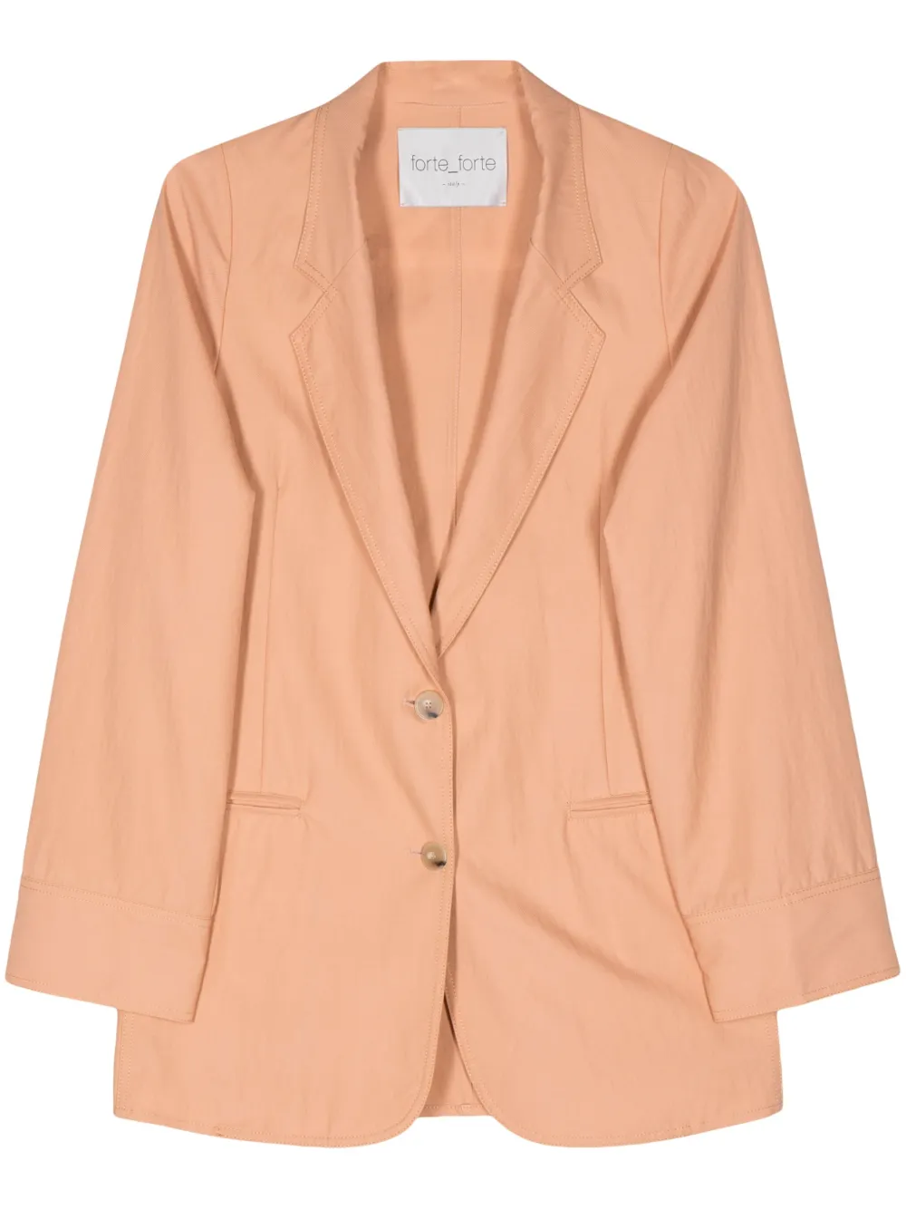 Forte Forte Italian-vents Twill Blazer In Neutrals