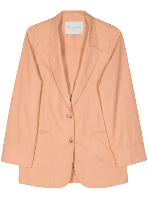 Forte Forte italian-vents twill blazer