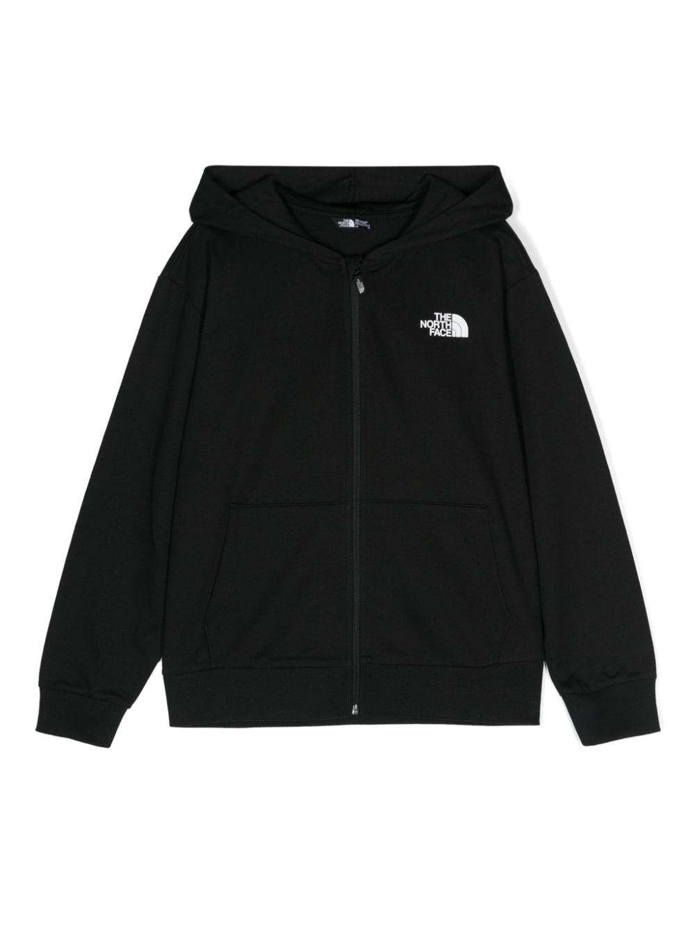 The North Face Kids' Logo-print Cotton Hoodie In Black