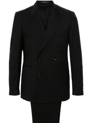 イタリア製 00s GUCCI ダブルブレスト ストライプ スーツ ウール 48 GUCCI（グッチ） 【値下げ】GUCCI ハウンドトゥースダブルブレスト