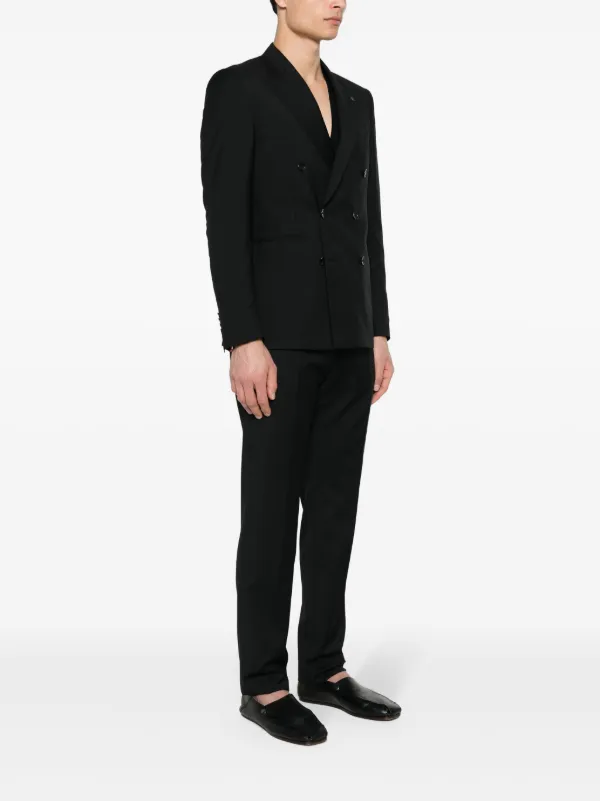 Tagliatore Wool double-breasted Suit | Black | FARFETCH