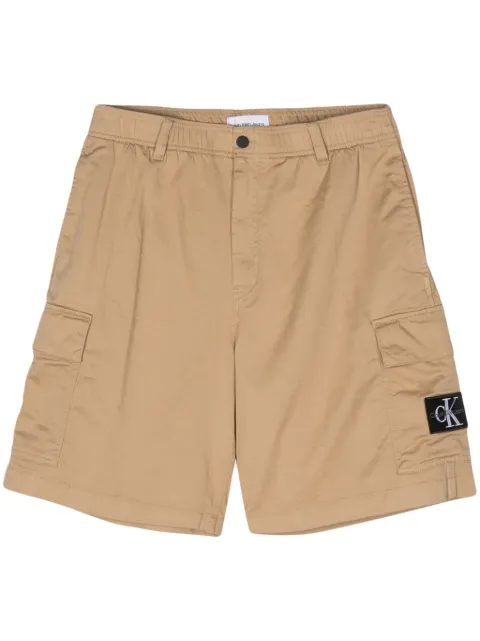 Calvin Klein logo-appliqué straight-leg shorts