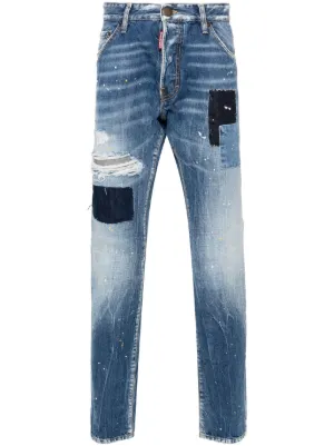 Dsquared2(ディースクエアード)メンズ スリムジーンズ - FARFETCH Dsquared2(ディースクエアード)メンズ スリムジーンズ - FARFETCH