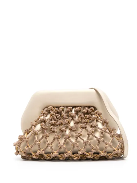 Themoirè Tia knotted clutch bag