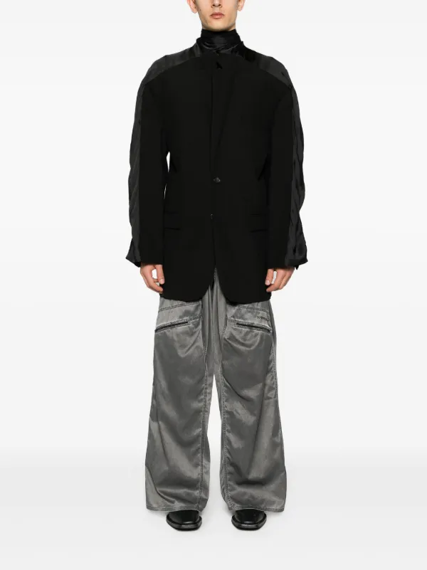 Y/Project scarf-detail single-breasted Blazer | Black
