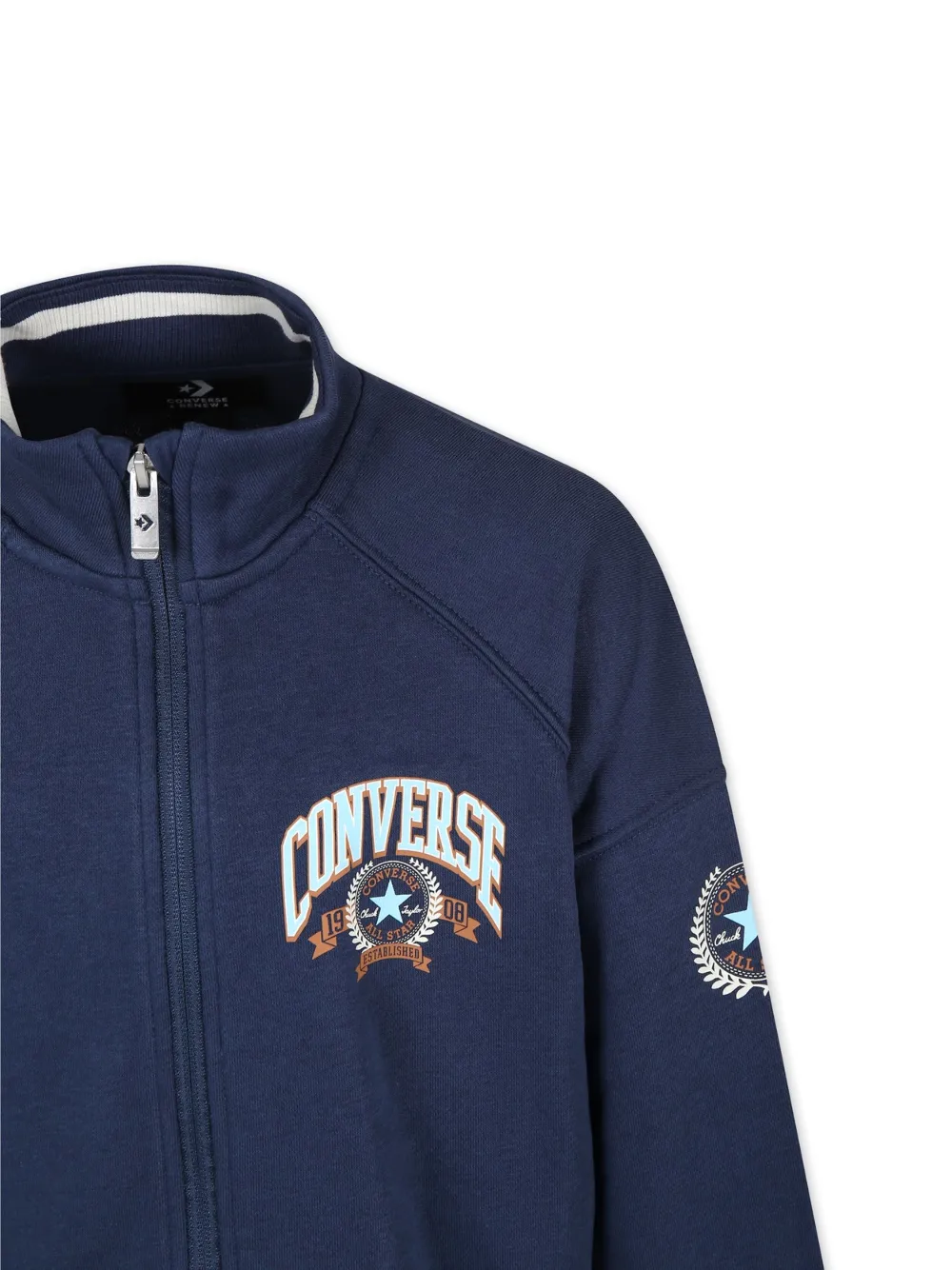 Converse Kids Spijkerjack met logoprint Blauw