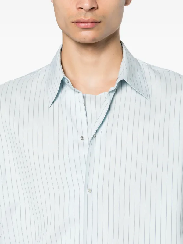 Brioni メンズ シャツ M ピンストライプ イタリア製 Lanvin ピンストライプ シャツ | ブルー | FARFETCH JP