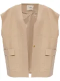 AERON Clearwater open-front waistcoat - Neutrals