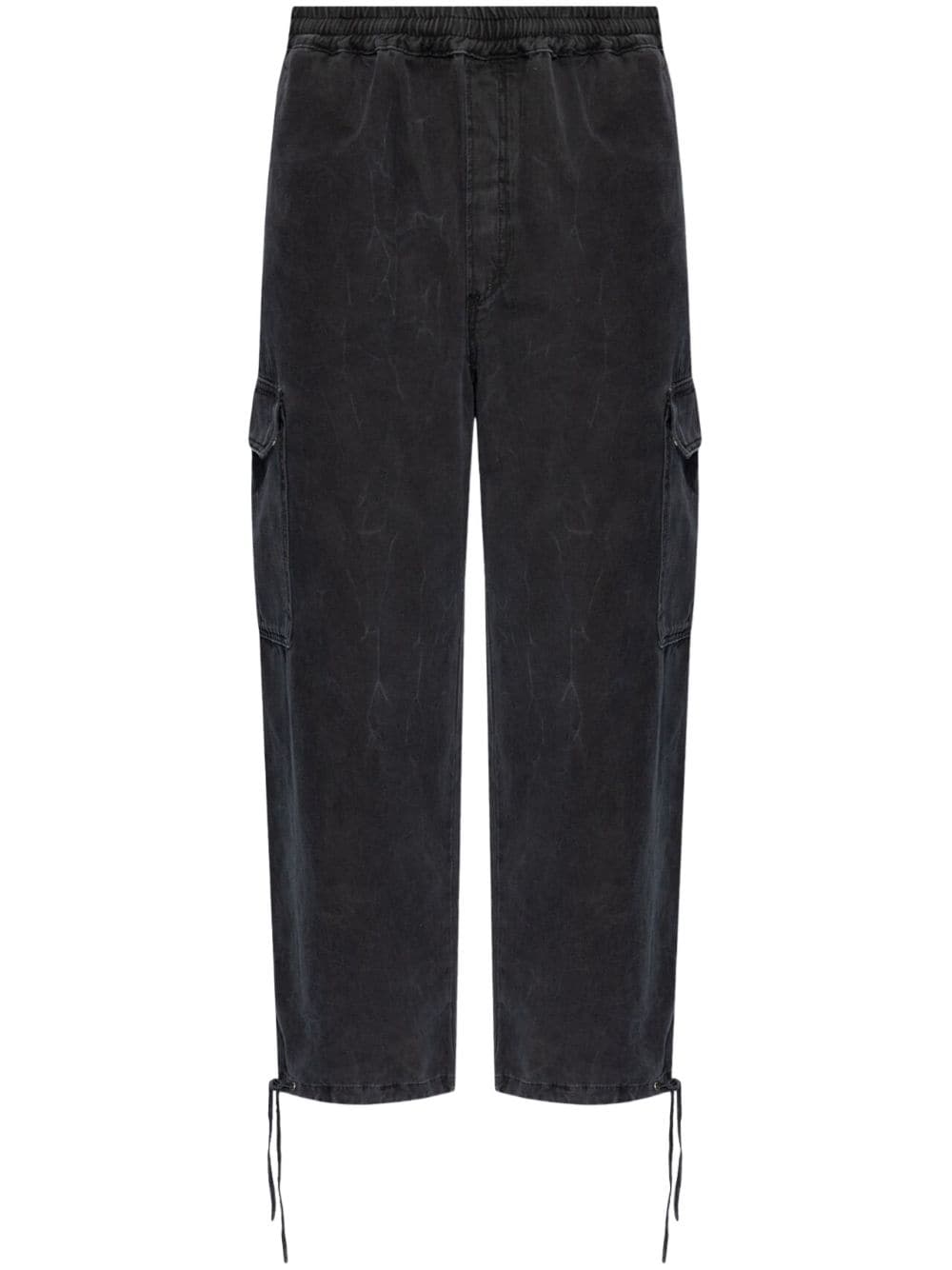 Etudes Studio Forum Canvas Cargo Trousers In Black