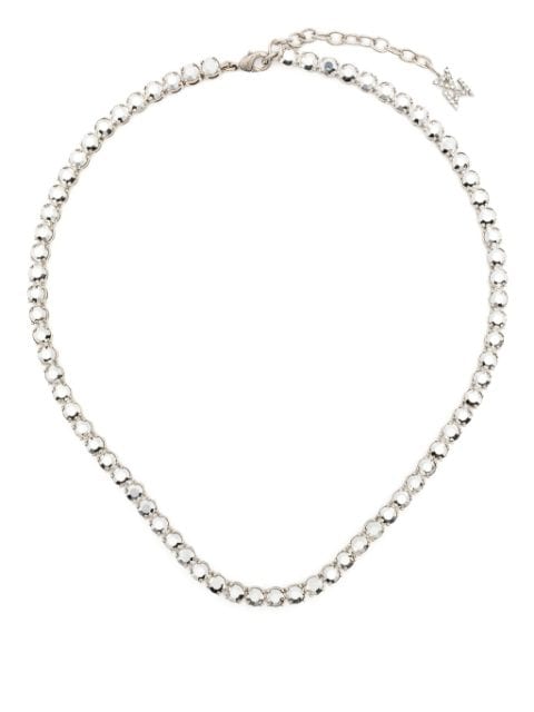 Amina Muaddi Tennis crystal-embellished necklace