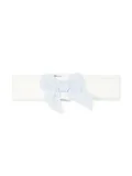 La Stupenderia bow-detail headband - White