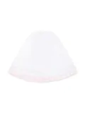 La Stupenderia ruffled-trim cotton bonnet - White