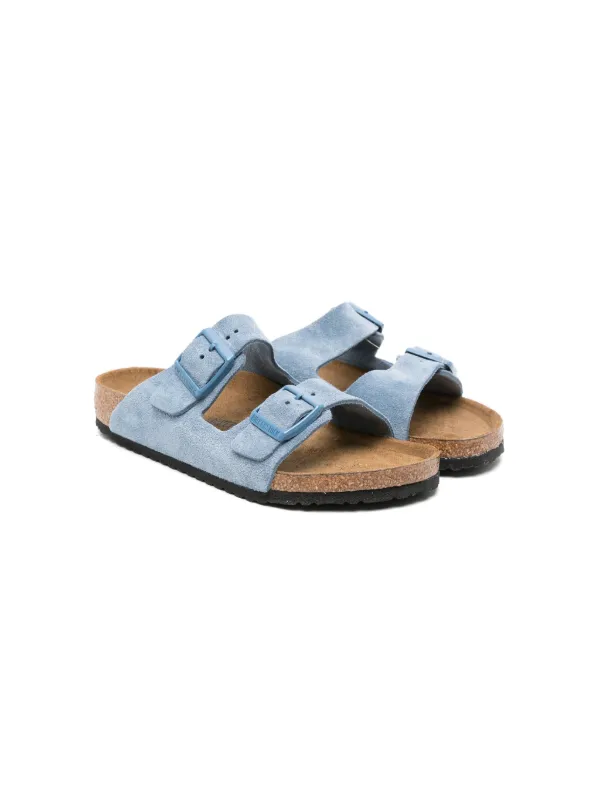 Birkenstock Arizona Suede Sandals Blue FARFETCH AU