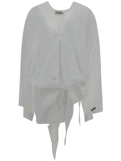 The Attico drapped-detailing mini dress