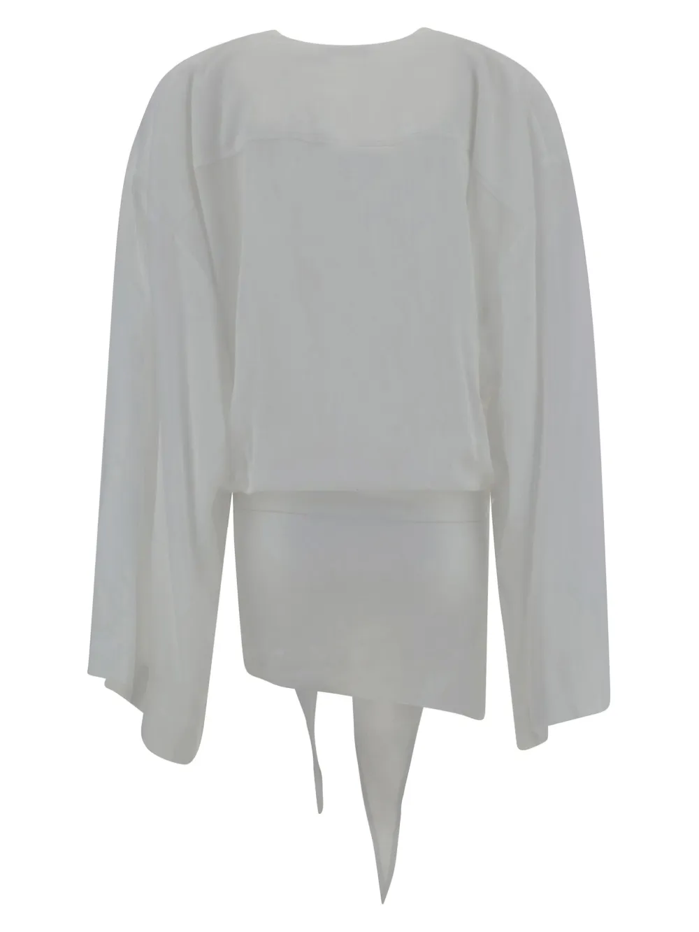 The Attico Mini-jurk met gedrapeerd detail - Wit