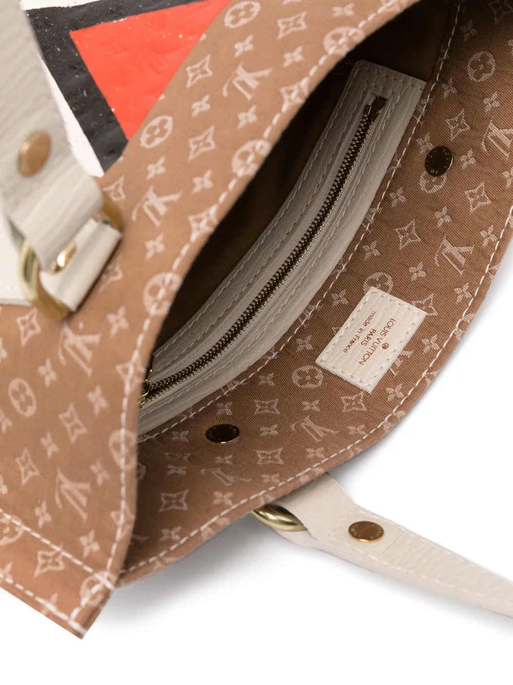 Pre-owned Louis Vuitton 2005 Mini Lin Monogram Canvas Tote Bag In Brown
