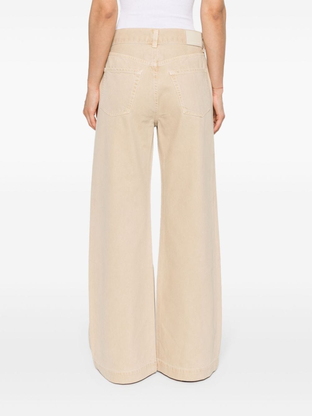 Shop Citizens Of Humanity Beverly Wide-leg Jeans In Neutrals