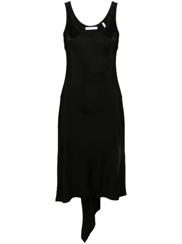 blue dress for baby girl SOLD Helmut Lang Black Ribbed Knit Asymmetrical Neck Dress – Palm Beach  Vintage main image 1
