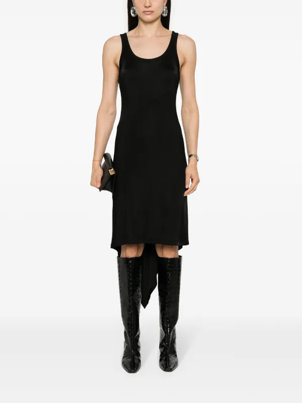 HELMUT LANG アシンメトリードレス サイズ2 Helmut Lang アシンメトリーヘム ドレス | ブラック | FARFETCH JP