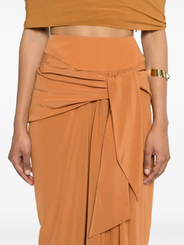 ERMANNO SCERVINO ニットプリーツスカート Ermanno Scervino プリーツ スカート | ブラウン | FARFETCH JP