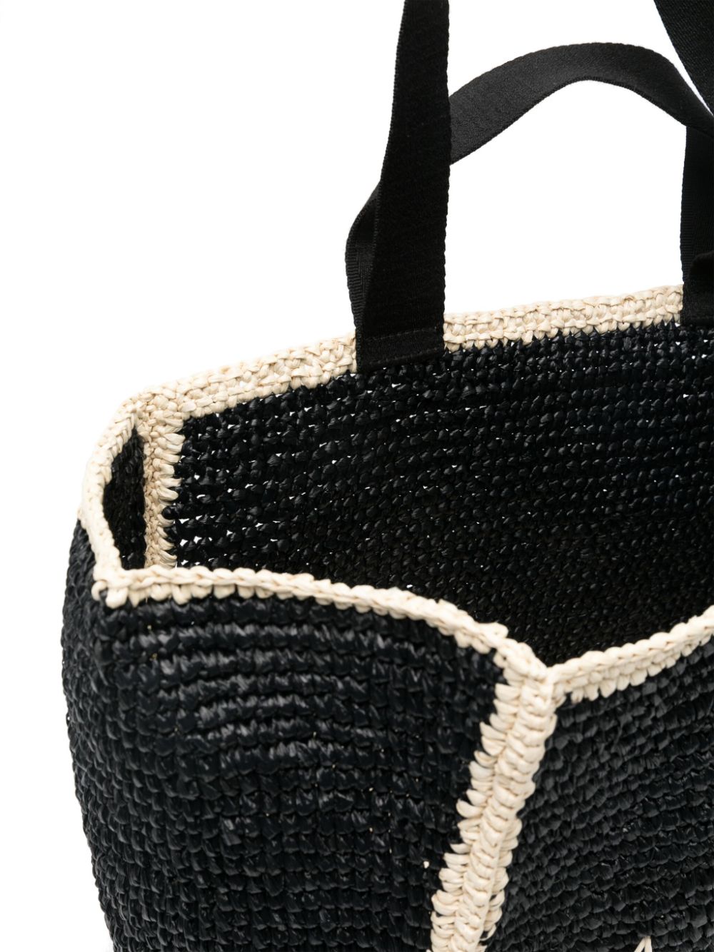 Shop Marni Sillo Macramé Tote Bag In Black