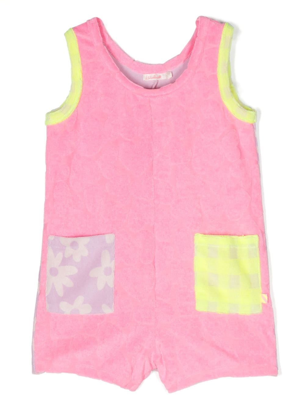 Billieblush Kids' Sleeveless Terry-cloth Jumpsuit In Pink