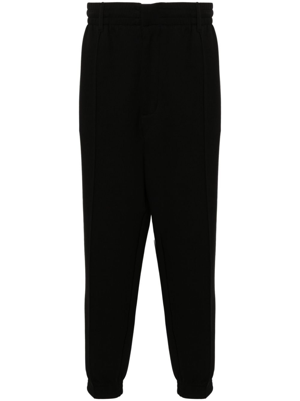 Emporio Armani Mid-rise Track Trousers In Black