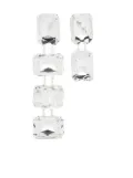 Magda Butrym asymmetric dangle earrings - Silver