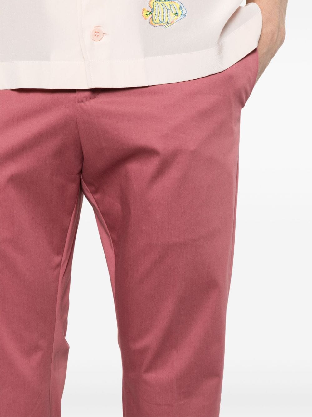 PT Torino Skinny katoenen broek Roze