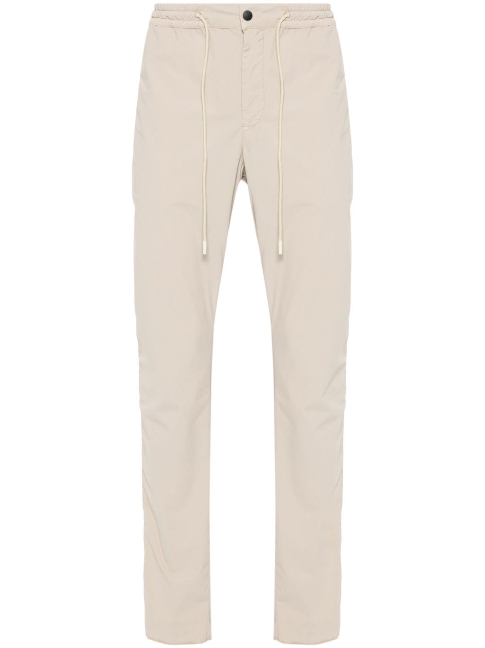 PT Torino drawstring-waist tapered trousers Beige