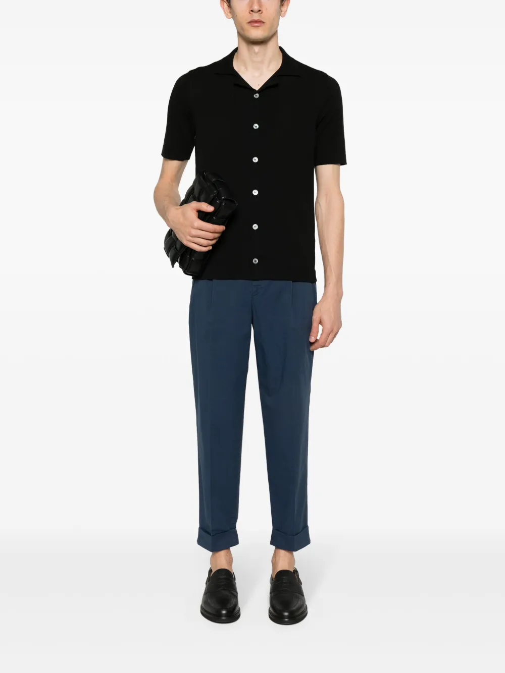PT Torino slim-fit cotton trousers - Blauw