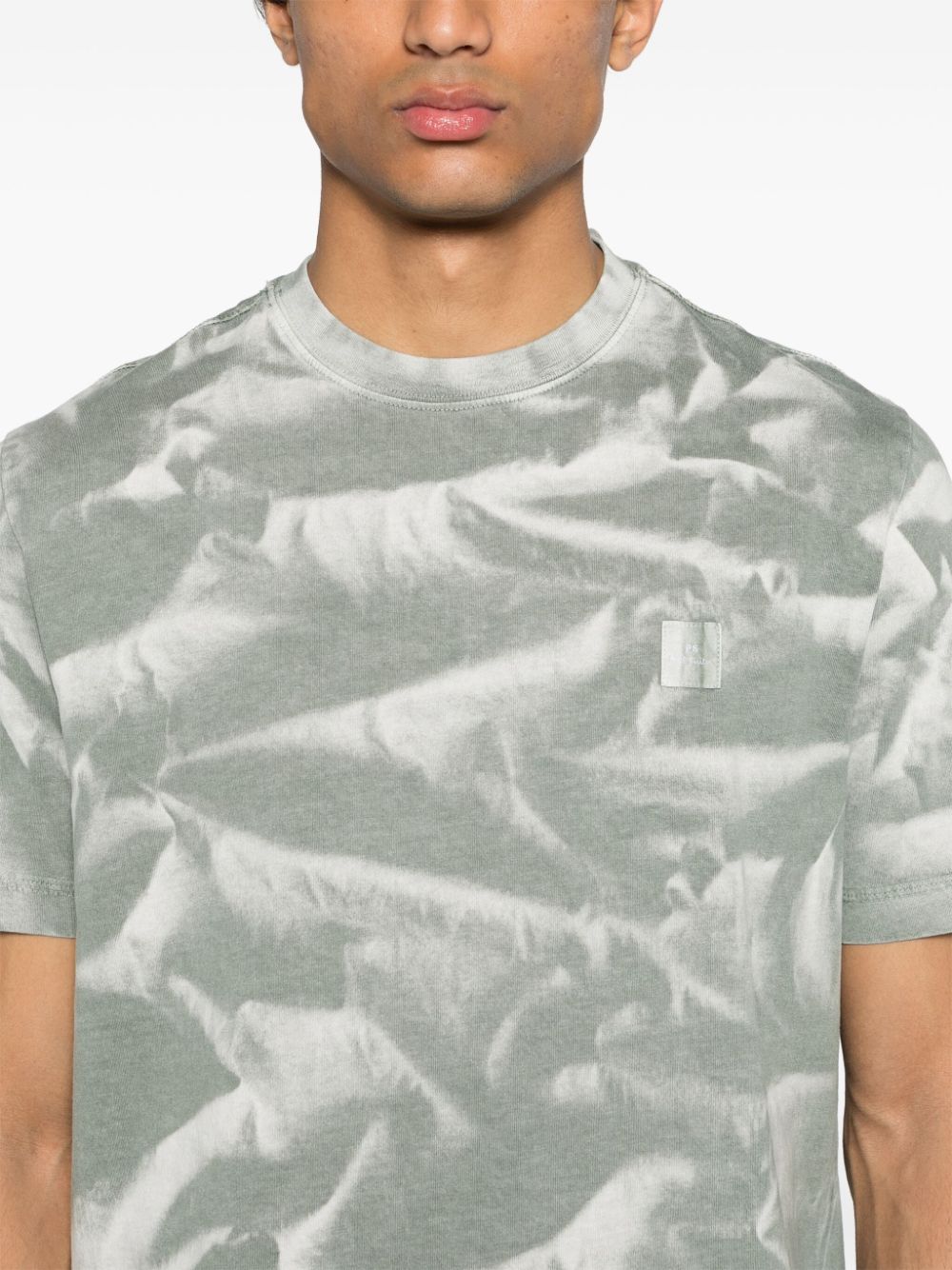 PS Paul Smith T-shirt met tie-dye print Groen