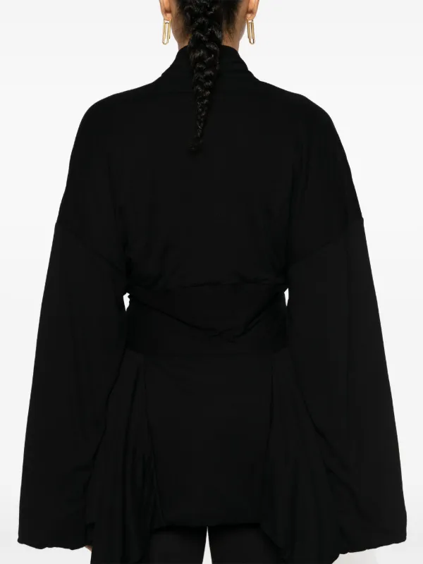Rick Owens Lilies Tommy Wing Wrapped Jacket | Black Rick Owens Lilies Tommy Wing Wrapped Jacket | Black