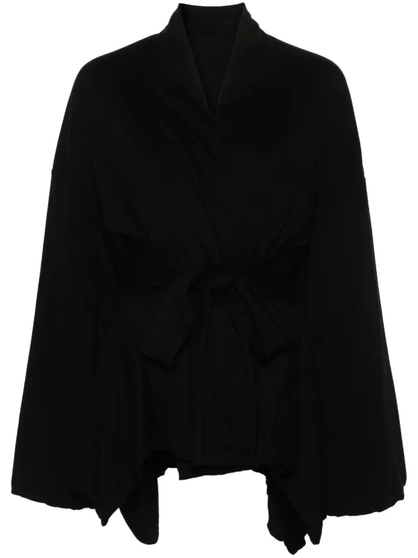 Rick Owens Lilies Tommy Wing Wrapped Jacket | Black Rick Owens Lilies Tommy Wing Wrapped Jacket | Black
