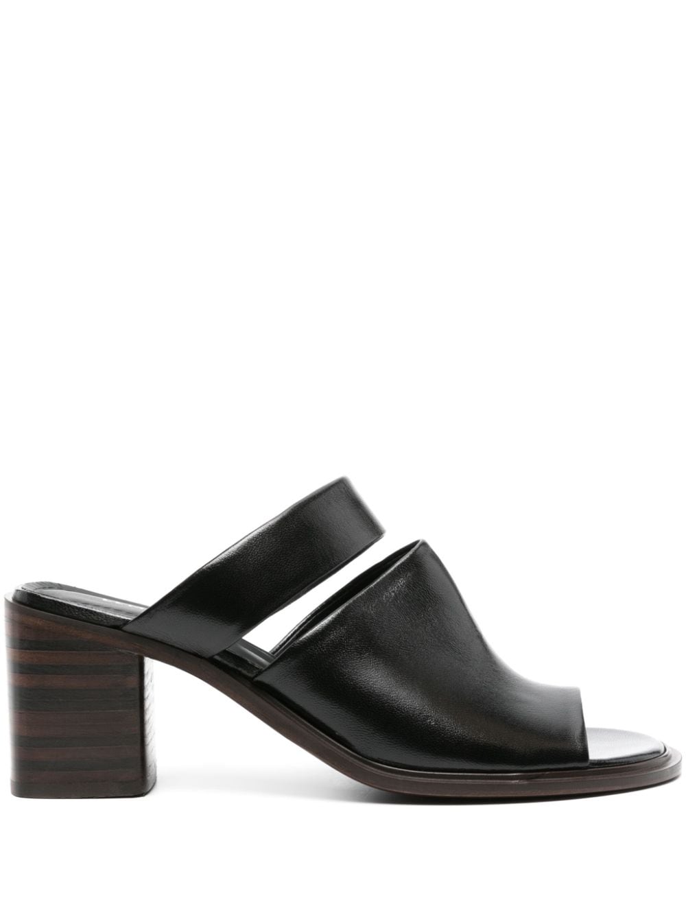 LEMAIRE DOUBLE STRAP 55MM LEATHER MULES