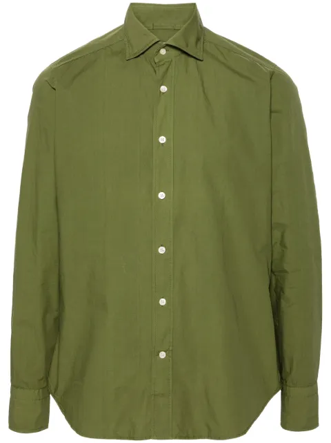 Tintoria Mattei cutaway-collar cotton shirt