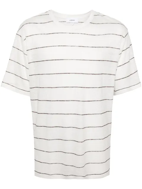 Lardini striped fine-knit T-shirt