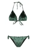 PARAMIDONNA Kelly velvet bikini set - Green