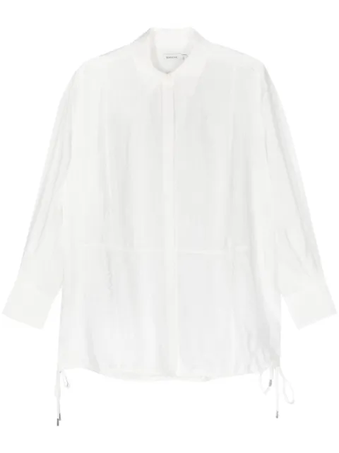 Simkhai Camisa com efeito amassado