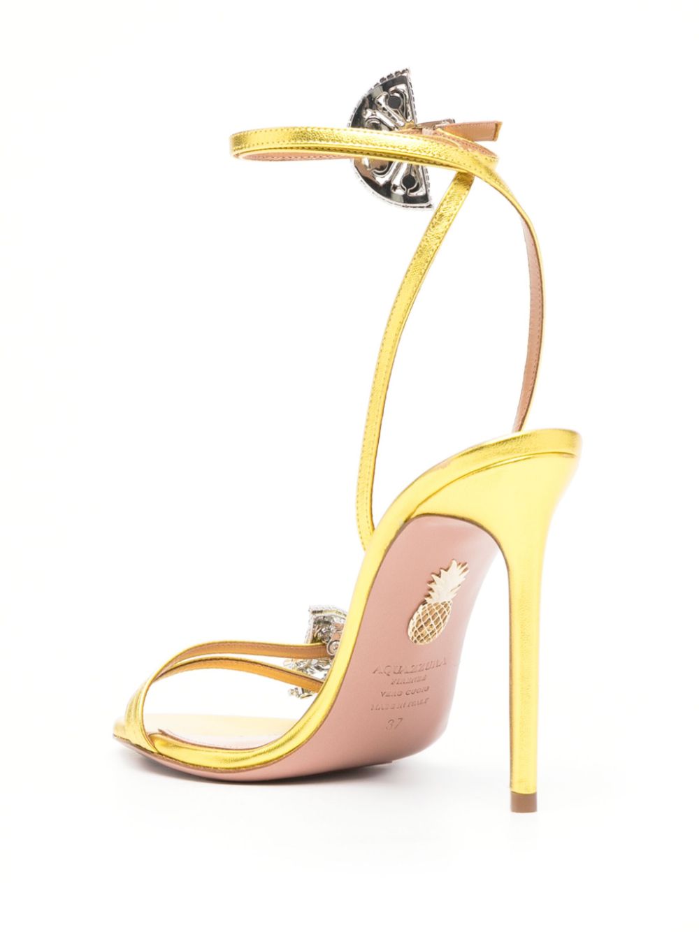 Shop Aquazzura Gin Tonic 15mm Sandals In Yellow