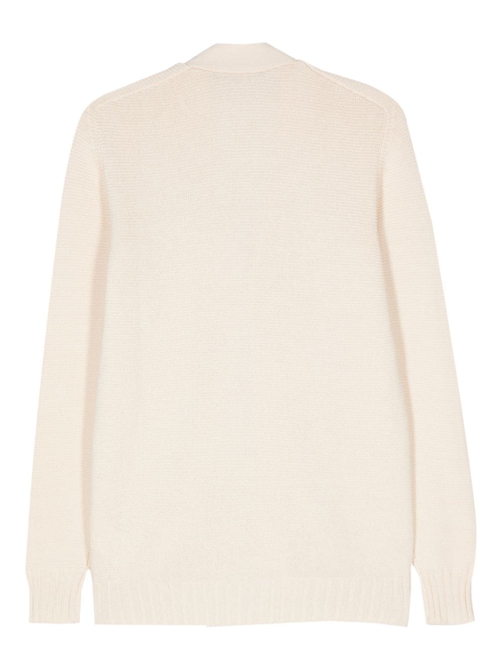 Shop Low Brand Knitted Cotton Cardigan In Neutrals