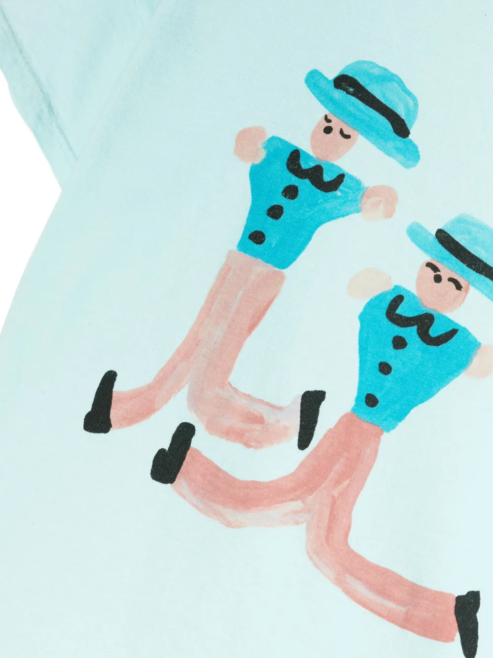 Bobo Choses Dancing Giants Cotton T-shirt In Blue