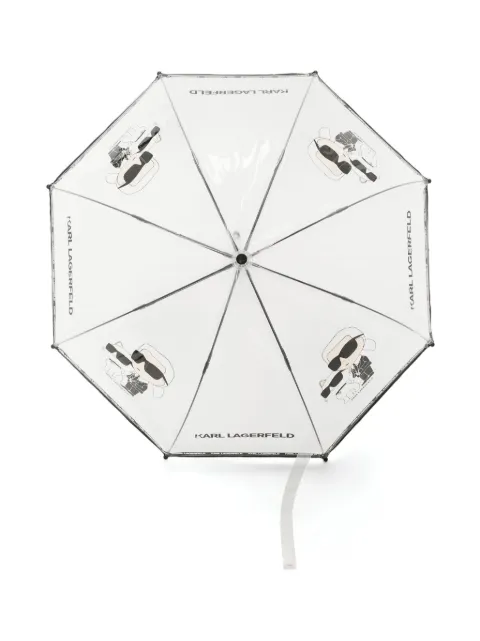 Karl Lagerfeld Kids Ikonik Karl Choupette-motif umbrella 