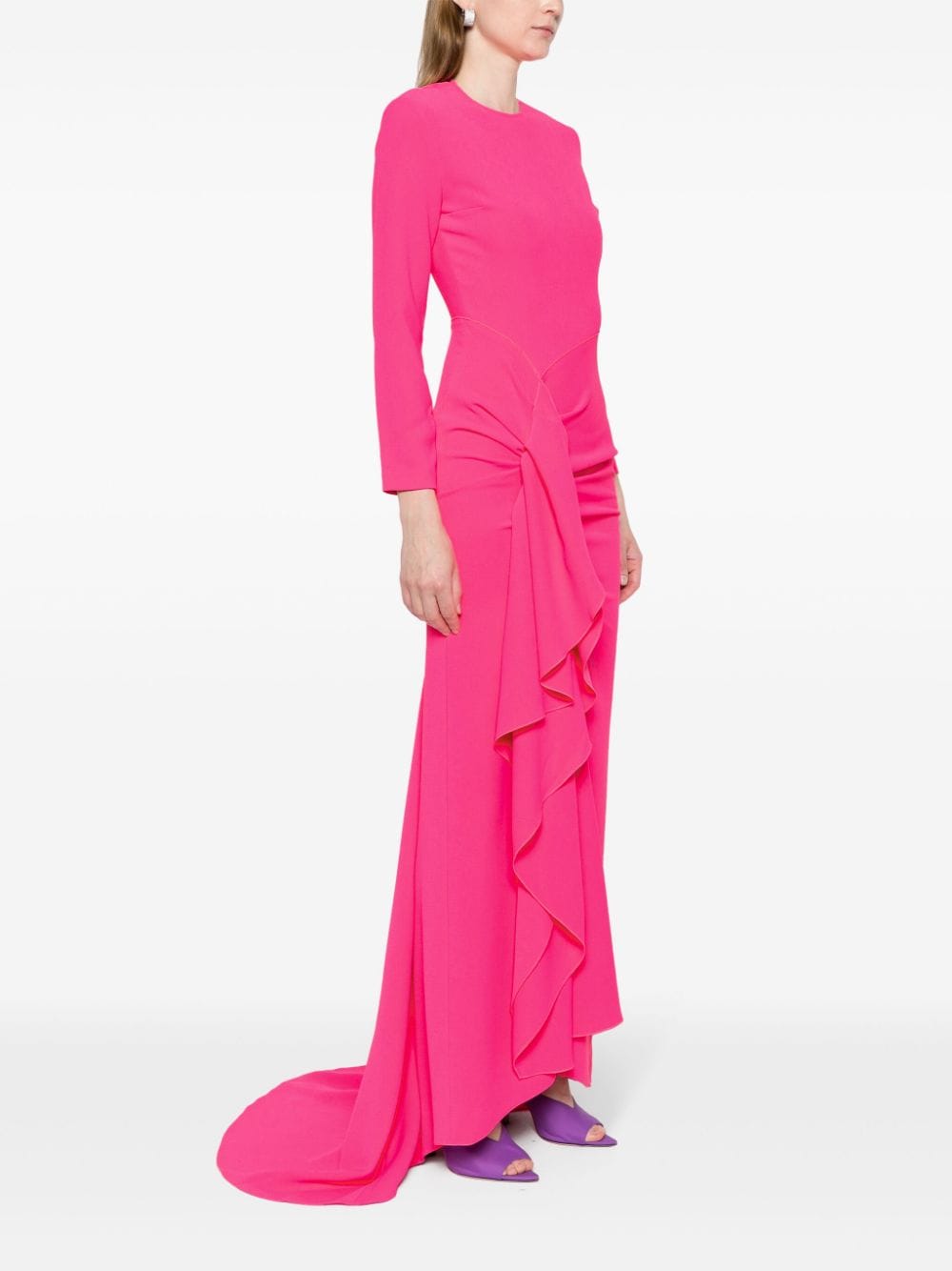 Shop Solace London The Nia Maxi Dress In Pink